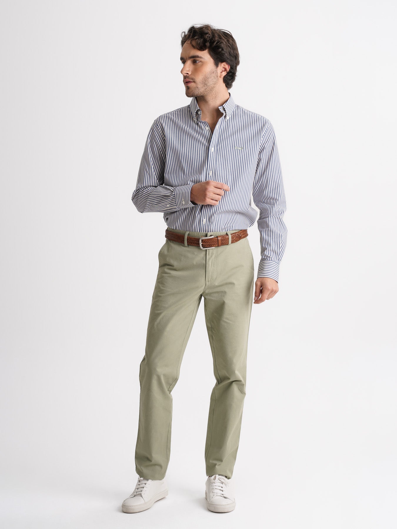 Mr. Blue Regular Fit Twill Shirt