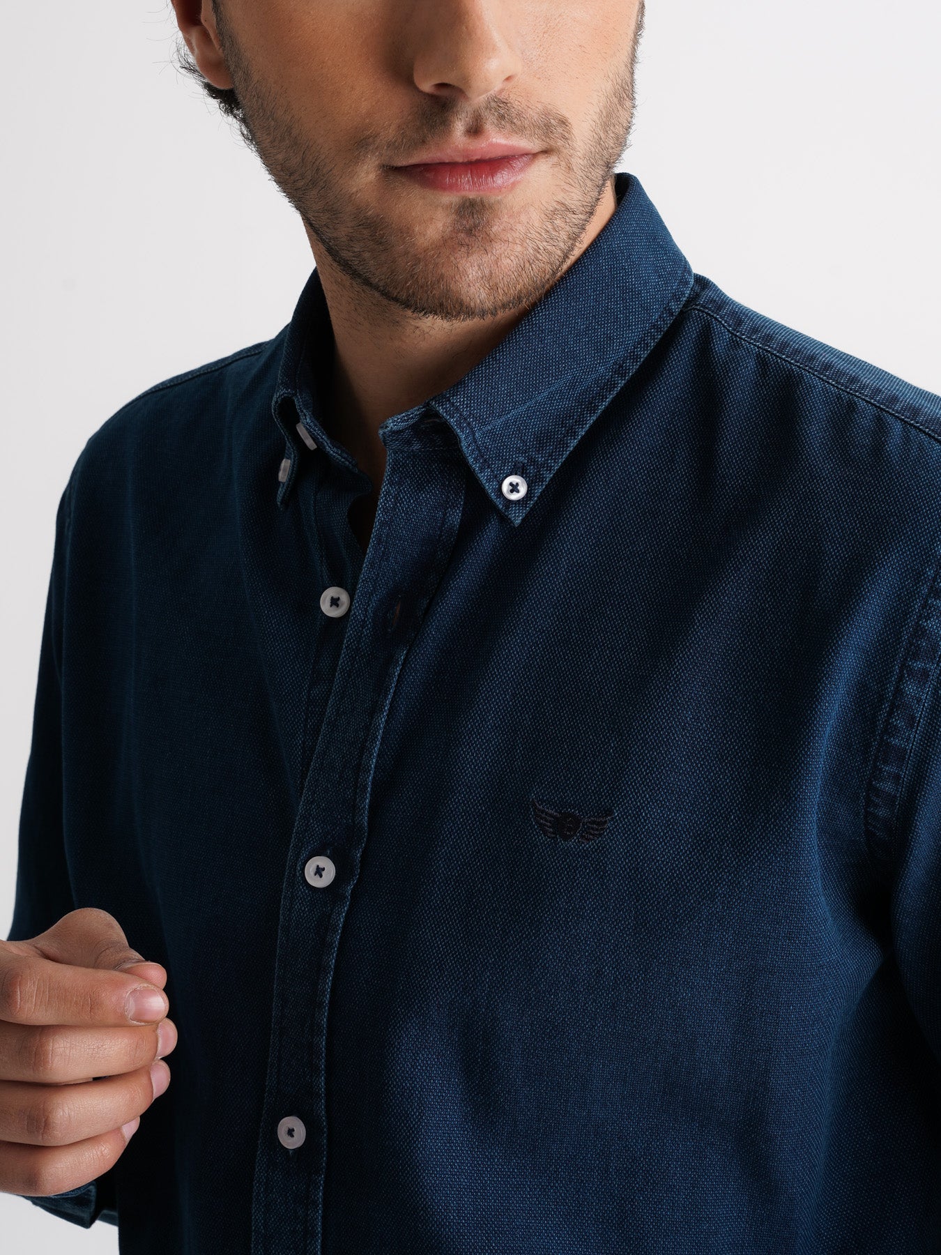 Mr. Blue Regular Fit Denim Shirt