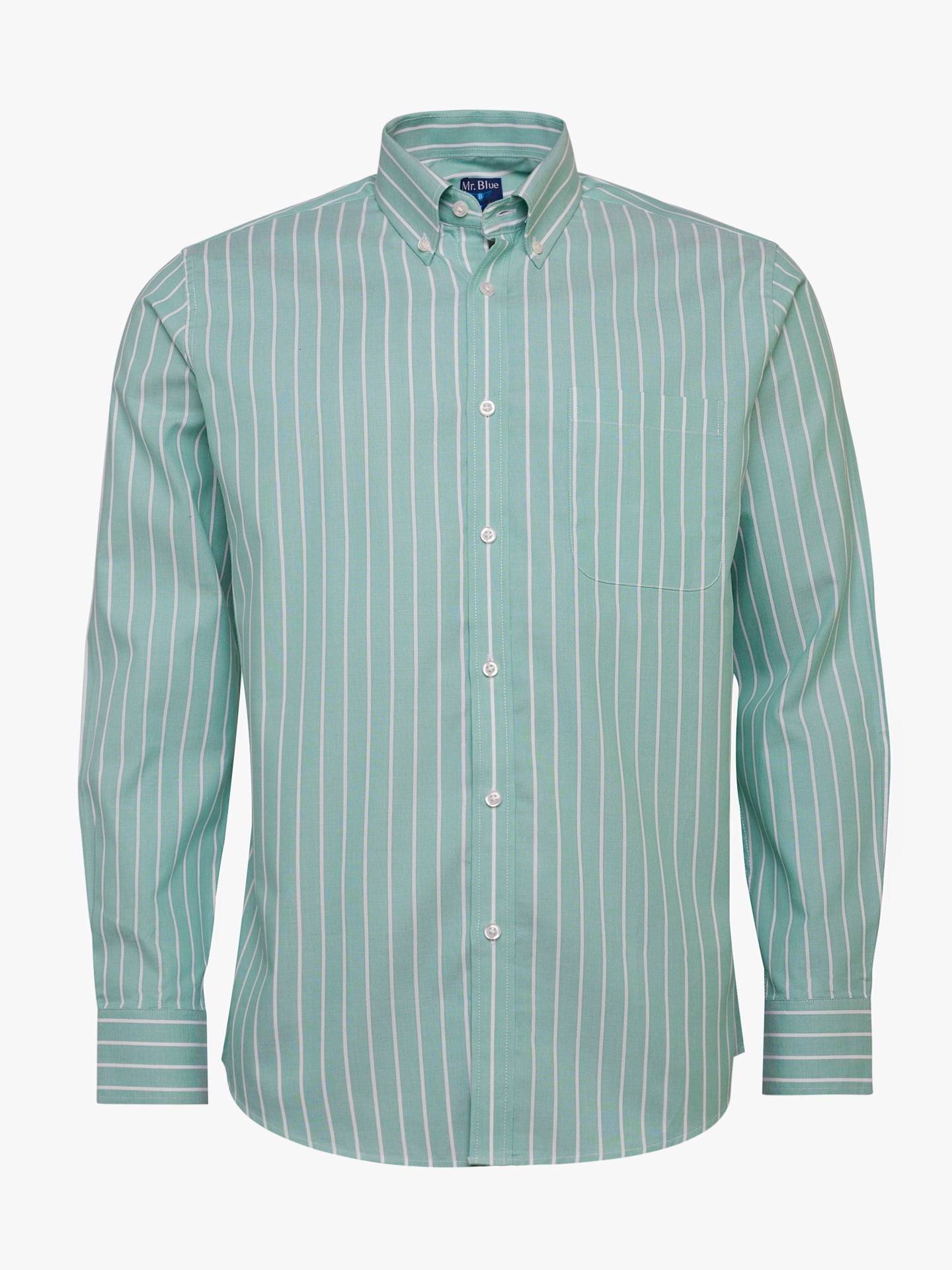 Regular Fit Oxford Green Mr. Blue Shirt