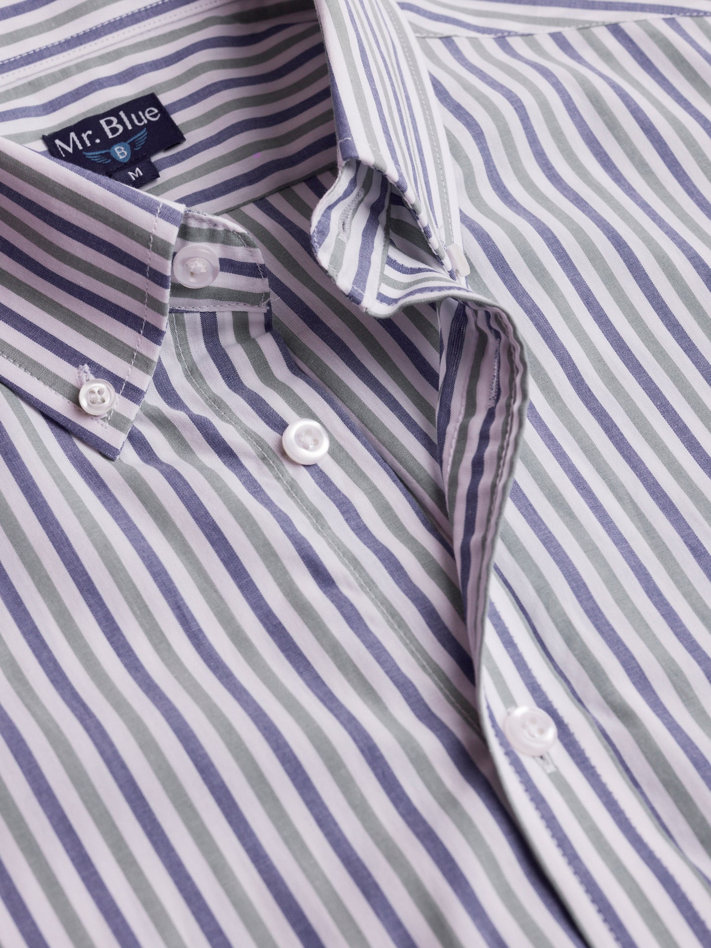 Regular Fit Blue Poplin Shirt Mr. Blue