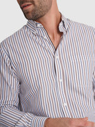WHITE COTTON SHIRT LONG SLEEVE REGULAR FIT MR. BLUE