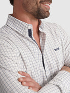 WHITE COTTON SHIRT LONG SLEEVE REGULAR FIT MR. BLUE