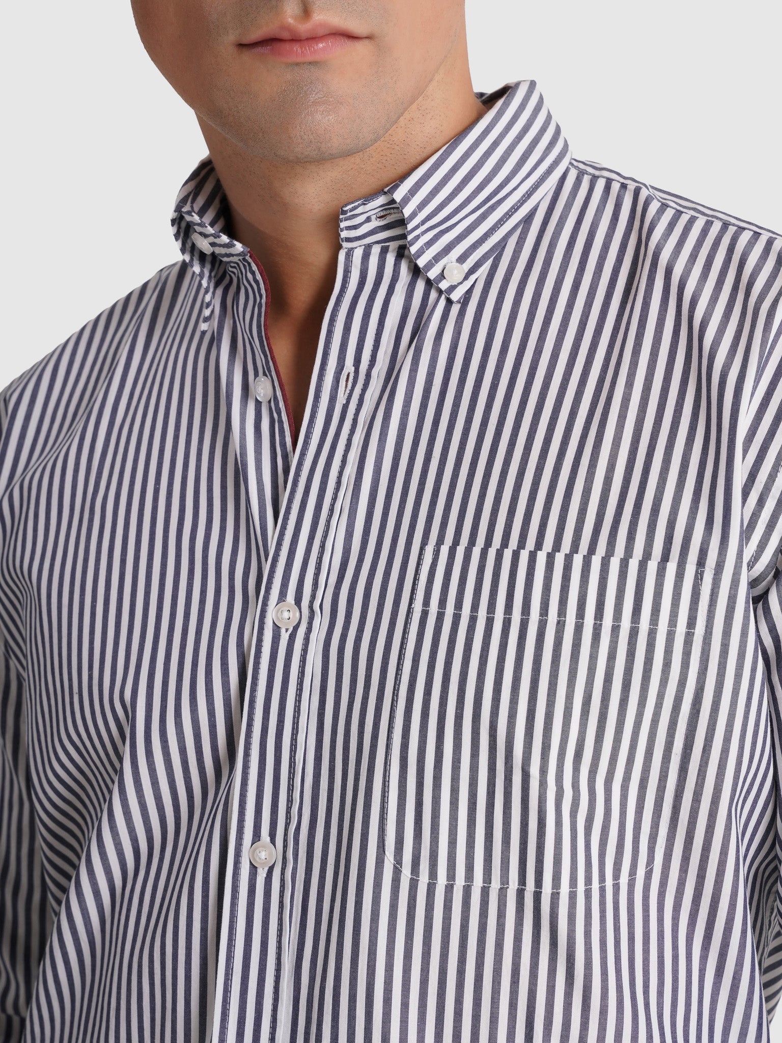 BLUE COTTON SHIRT LONG SLEEVE REGULAR FIT MR. BLUE