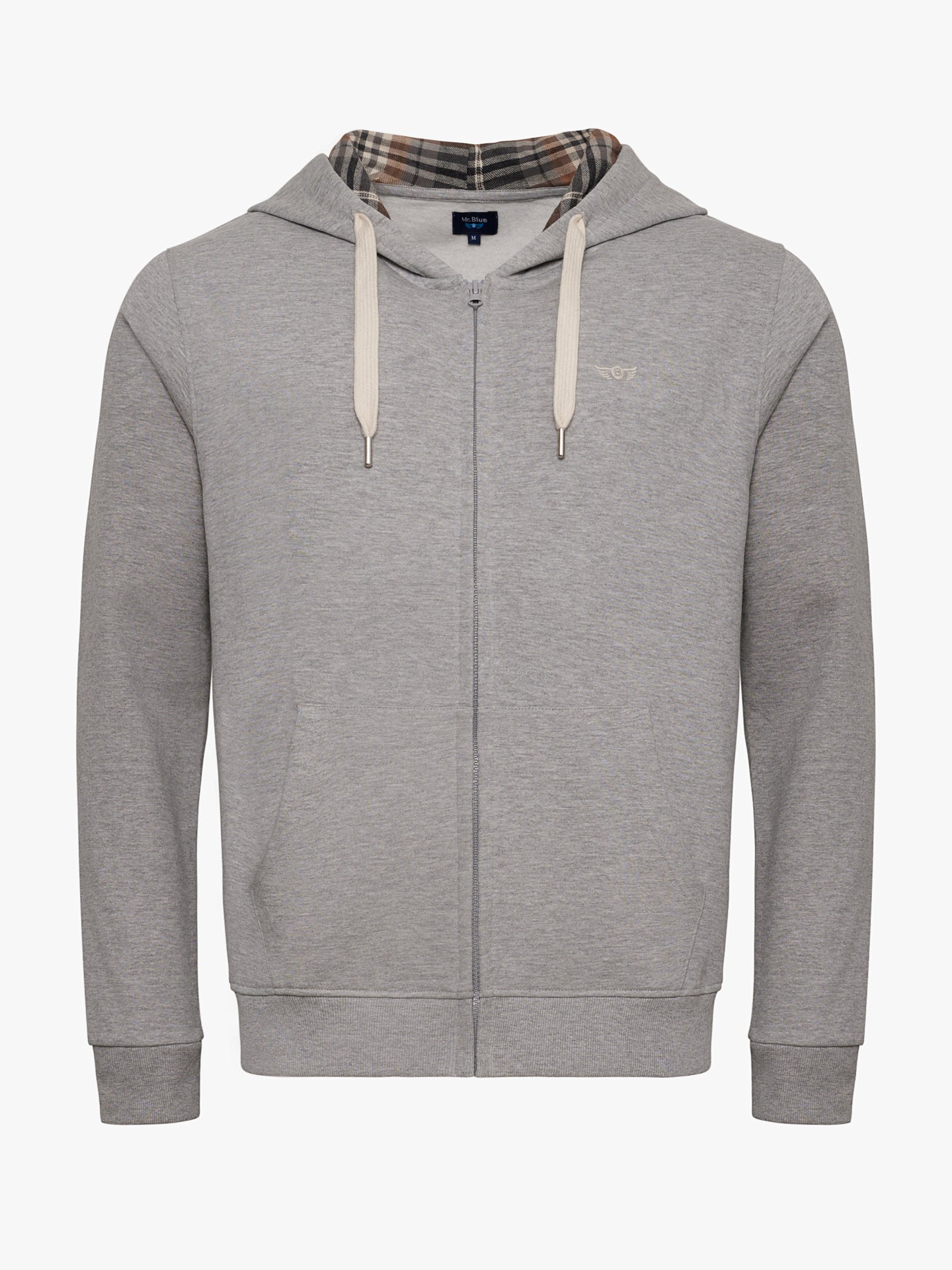 GRAY HOODIE REGULAR FIT MR. BLUE
