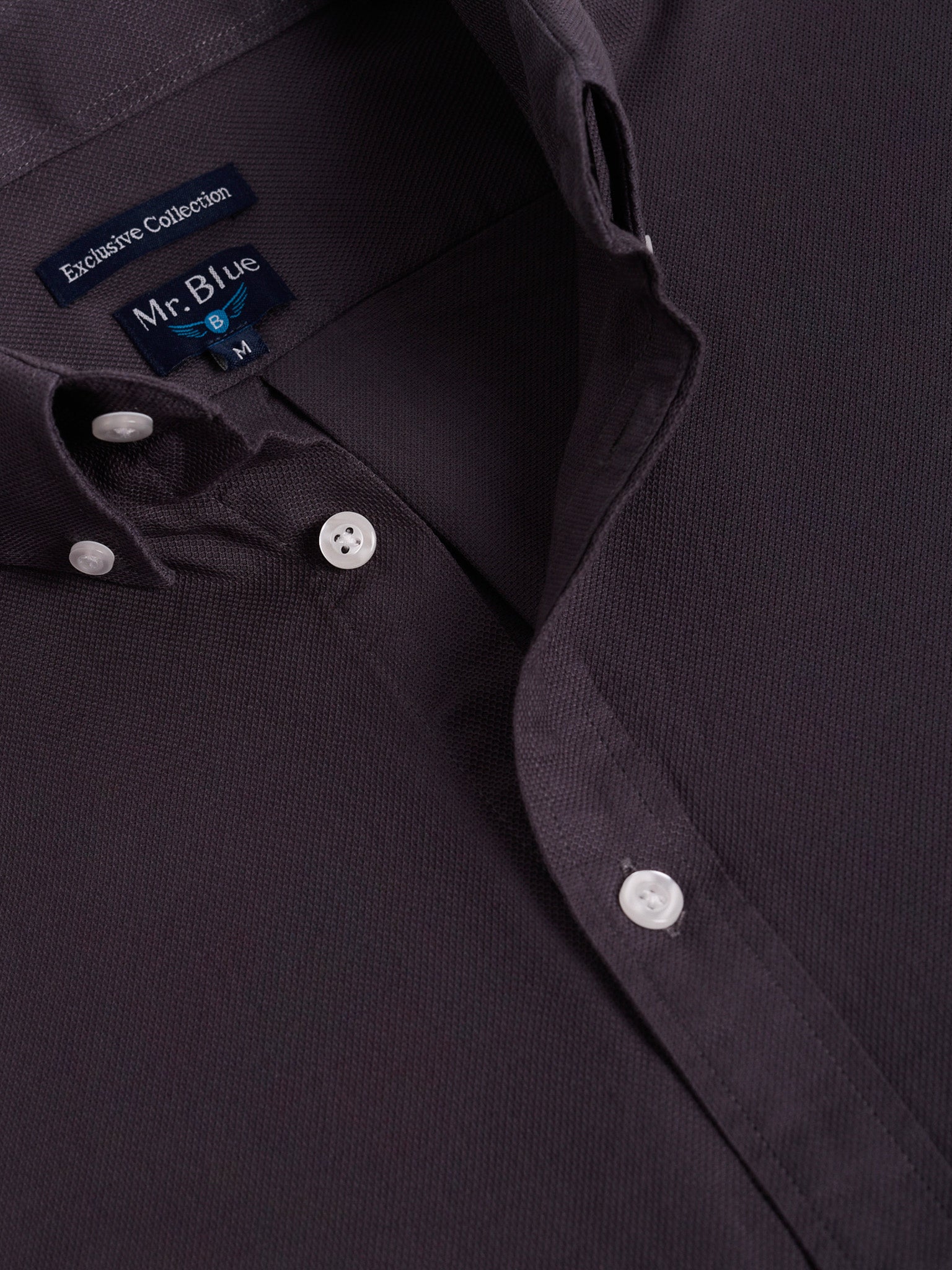 BLUE COTTON SHIRT LONG SLEEVE REGULAR FIT MR. BLUE