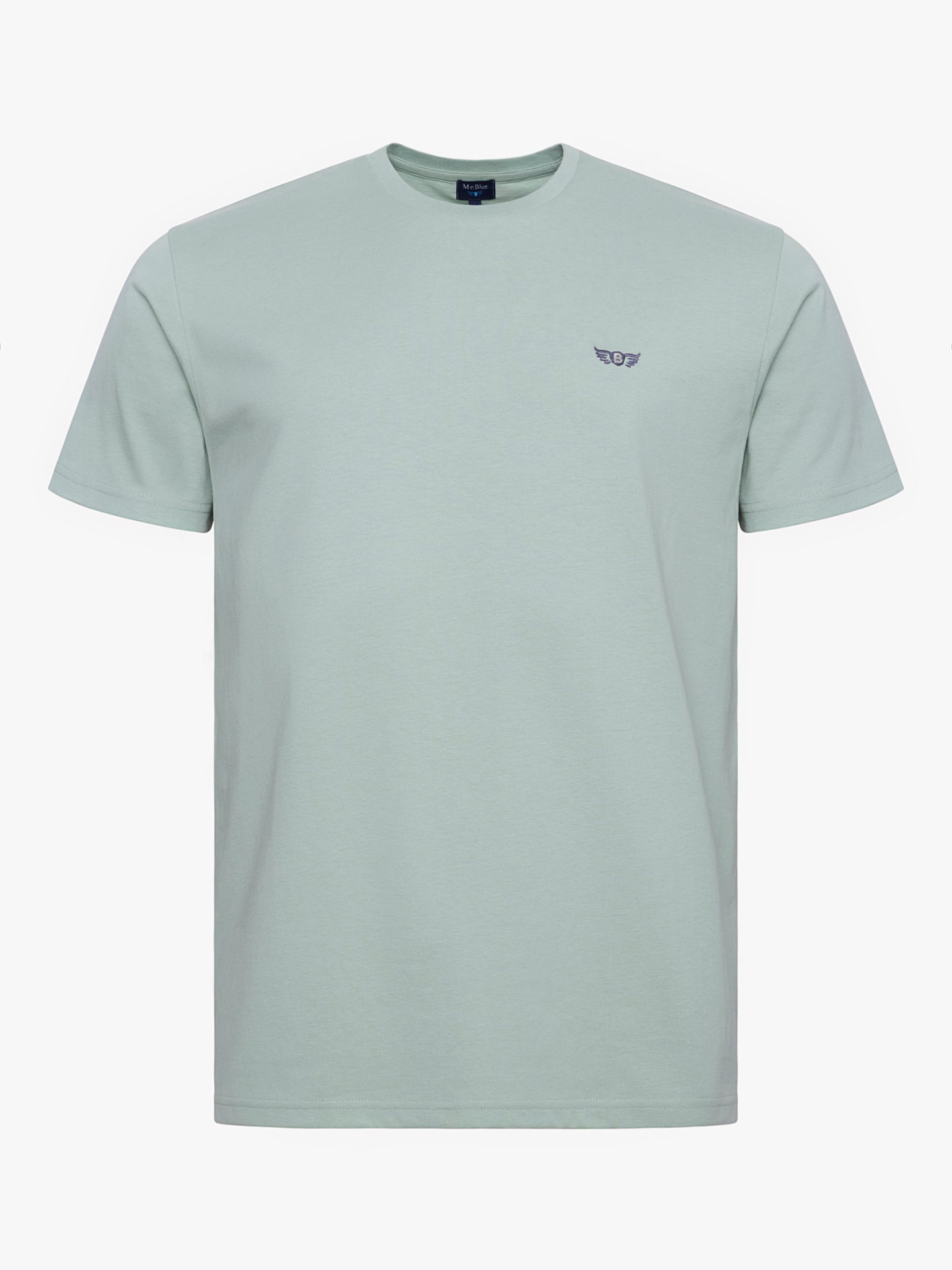 GREEN COTTON T-SHIRT SHORT SLEEVE REGULAR FIT MR. BLUE