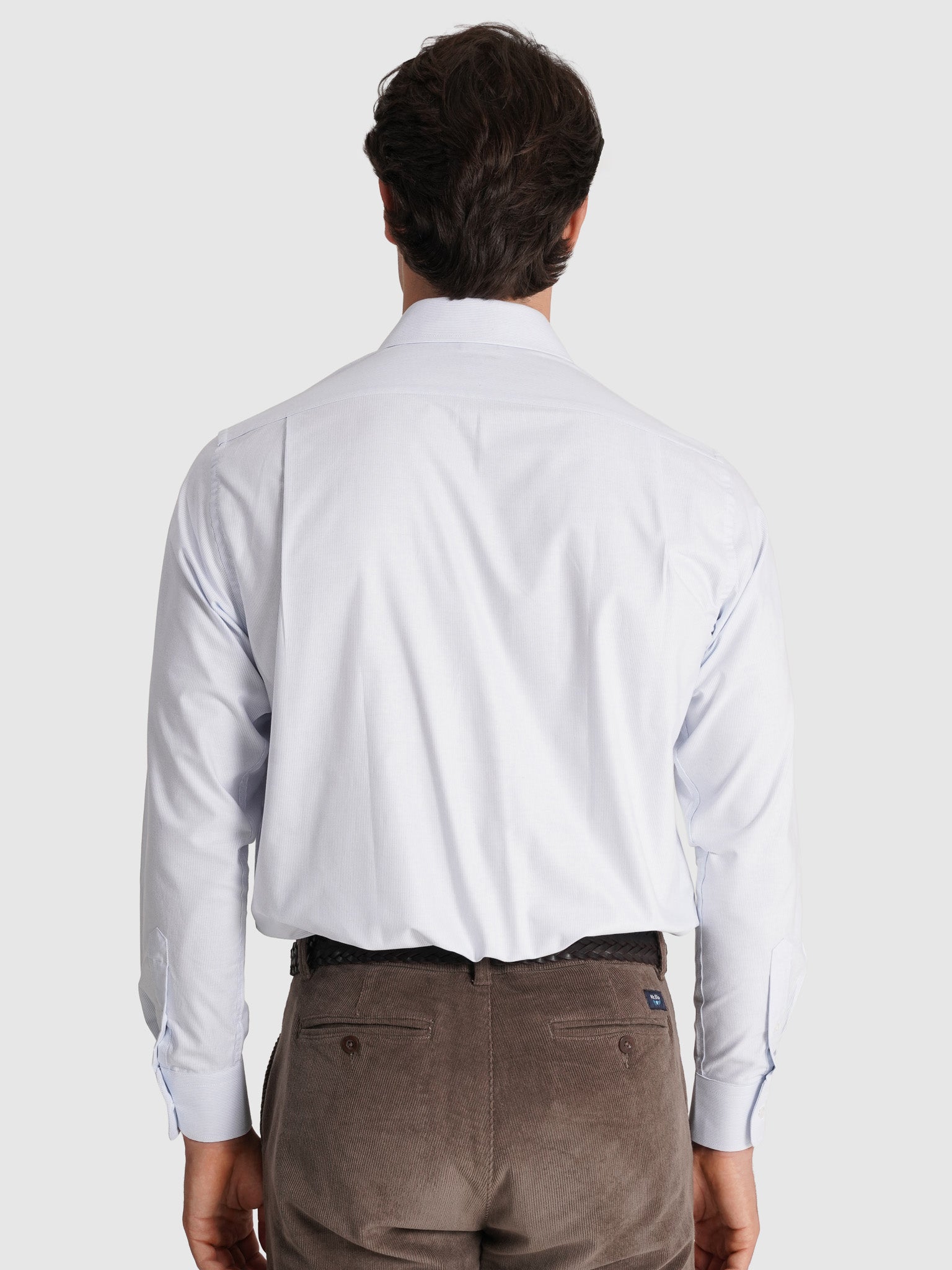 CAMISA DE ALGODÓN AZUL MANGA LARGA CLASSIC FIT MR. AZUL