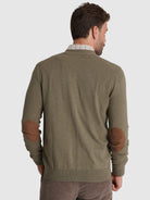 GREEN CASHMERE PULLOVER LONG SLEEVE REGULAR FIT MR. BLUE