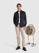 BLUE COTTON SHIRT LONG SLEEVE REGULAR FIT MR. BLUE