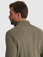 GREEN CASHMERE PULLOVER LONG SLEEVE REGULAR FIT MR. BLUE