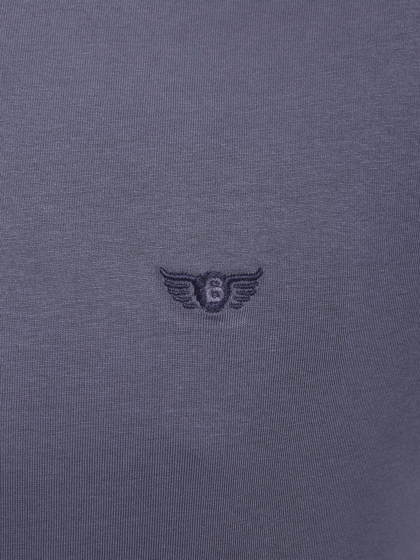 BLUE COTTON T-SHIRT SHORT SLEEVE REGULAR FIT MR. BLUE
