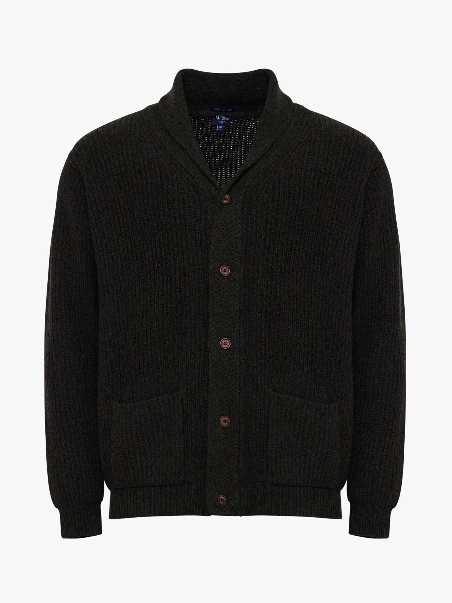 GREEN WOOL PULLOVER LONG SLEEVE REGULAR FIT MR. BLUE