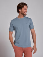 T-SHIRT ALGODÃO VERDE MANGA CURTA REGULAR FIT MR. BLUE