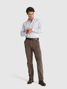 LONG SLEEVE BLUE COTTON SHIRT CLASSIC FIT MR. BLUE