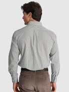 GREEN COTTON SHIRT LONG SLEEVE REGULAR FIT MR. BLUE