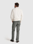 WHITE COTTON HOODIE LONG SLEEVE REGULAR FIT MR. BLUE