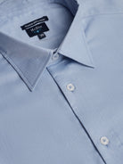 LONG SLEEVE BLUE COTTON SHIRT CLASSIC FIT MR. BLUE