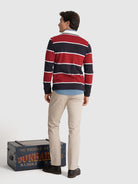 RUGBY BLUE COTTON LONG SLEEVE REGULAR FIT MR. BLUE