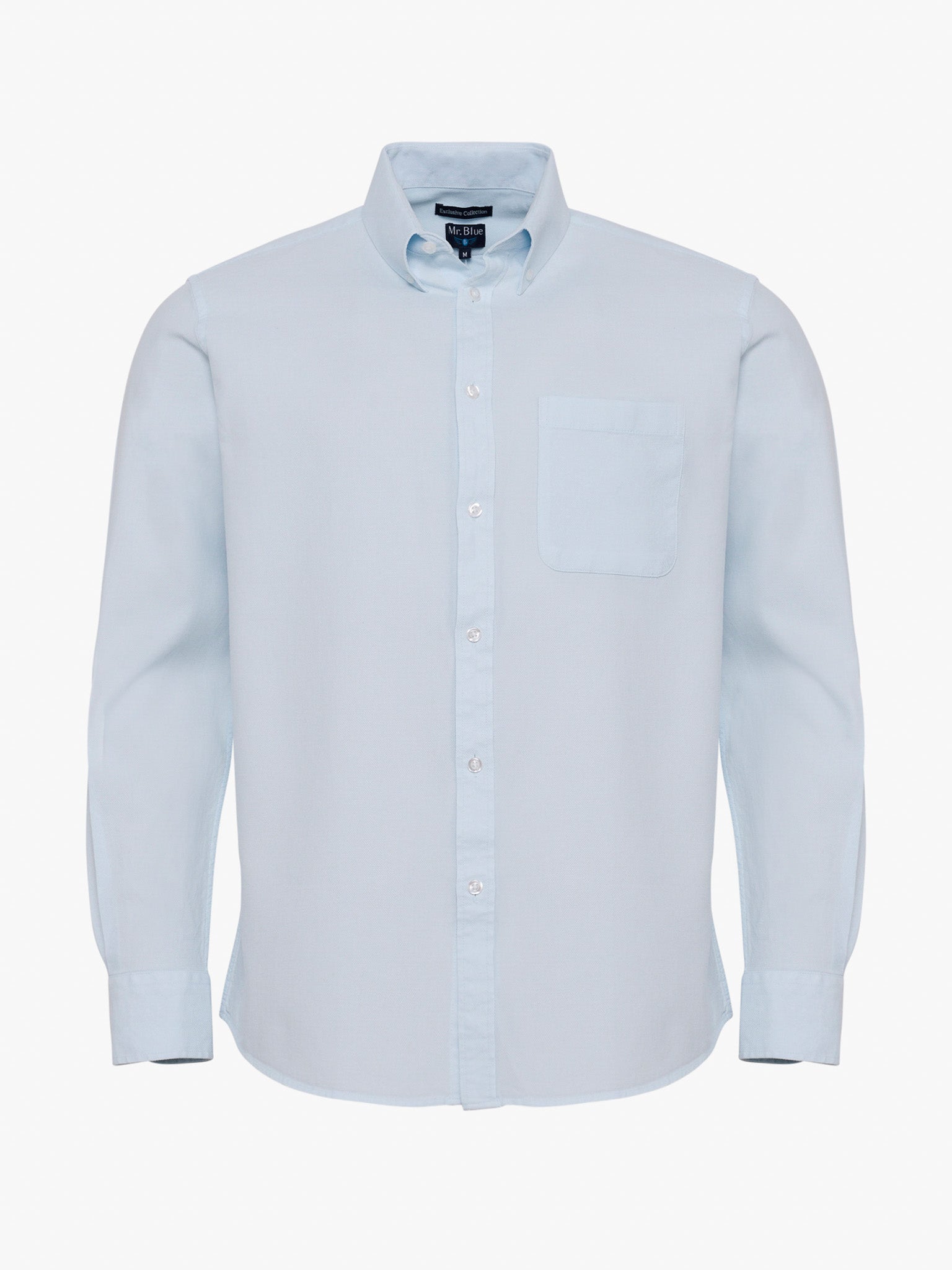 BLUE COTTON SHIRT LONG SLEEVE REGULAR FIT MR. BLUE