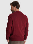 RED WOOL PULLOVER LONG SLEEVE REGULAR FIT MR. BLUE