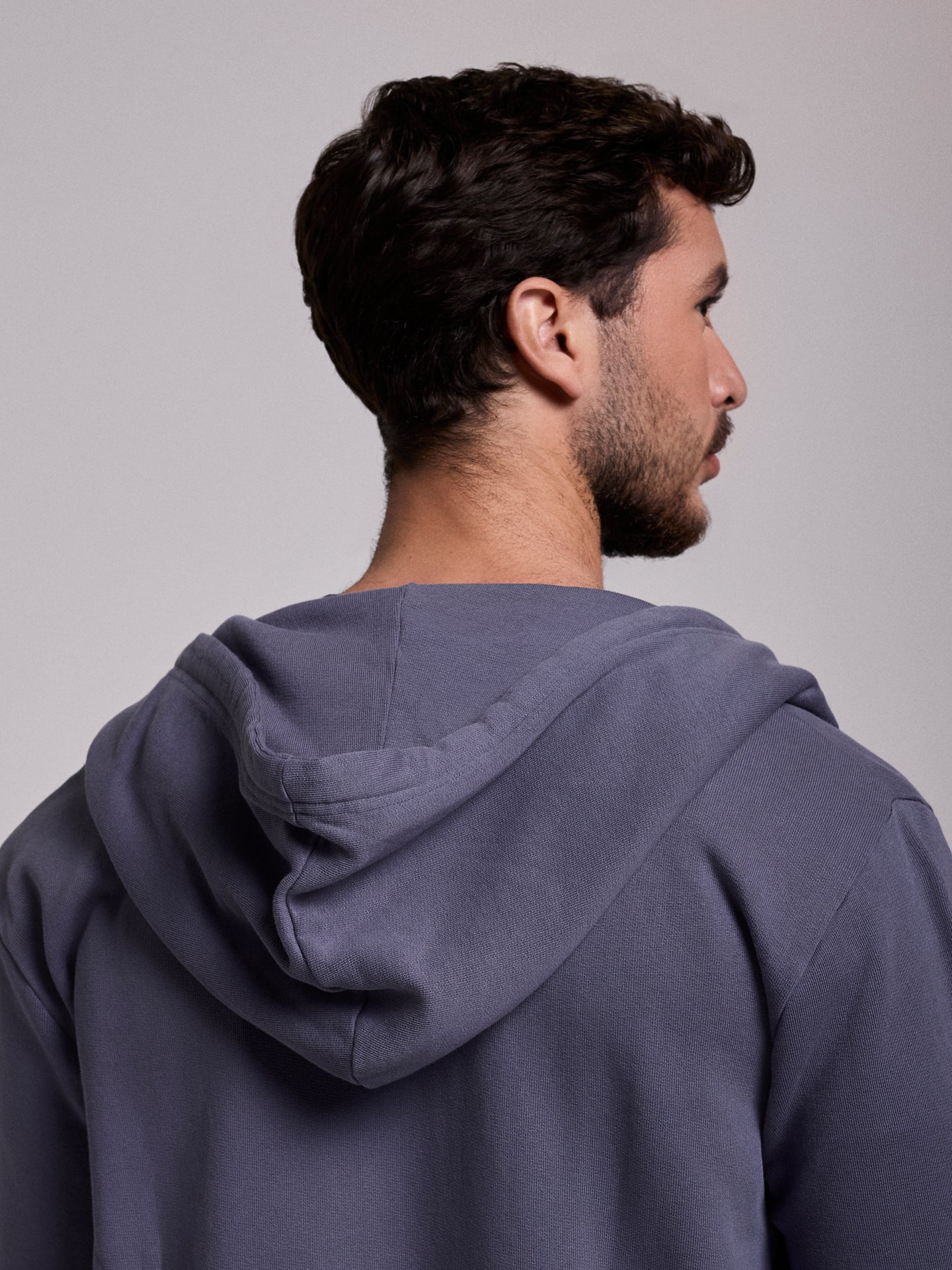 HOODIE ALGODÃO AZUL MANGA COMPRIDA REGULAR FIT MR. BLUE