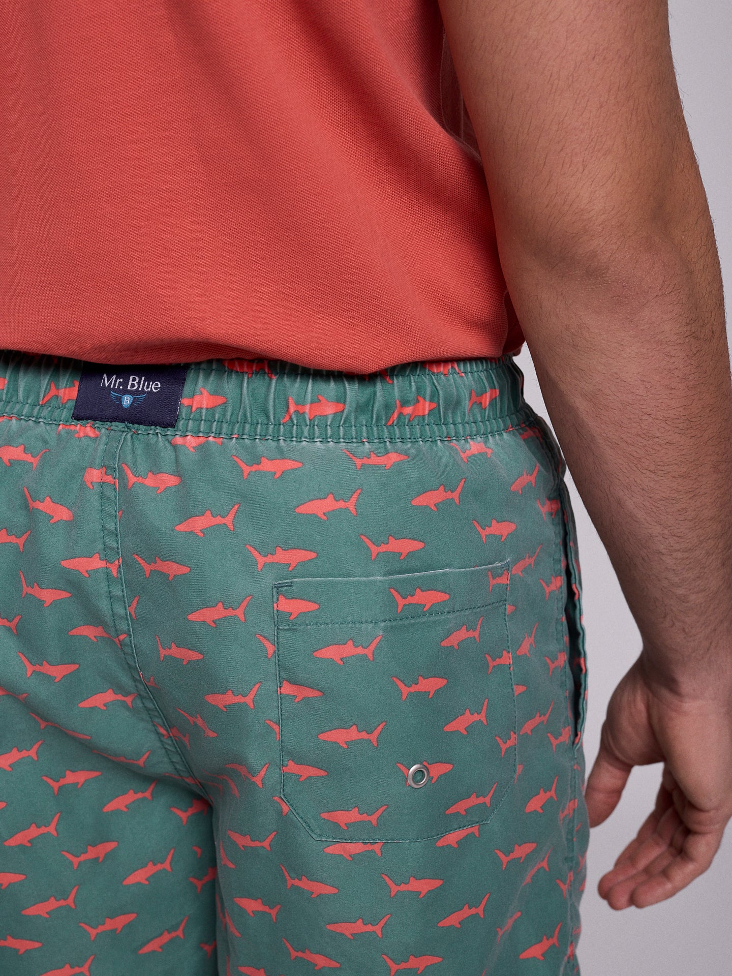 REGULAR FIT MR GREEN SWIMMING SUIT BLUE