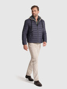 BLUE QUILTED JACKET MR. BLUE