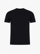 BLACK COTTON T-SHIRT SHORT SLEEVE REGULAR FIT MR. BLUE