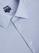 LONG SLEEVE BLUE COTTON SHIRT CLASSIC FIT MR. BLUE