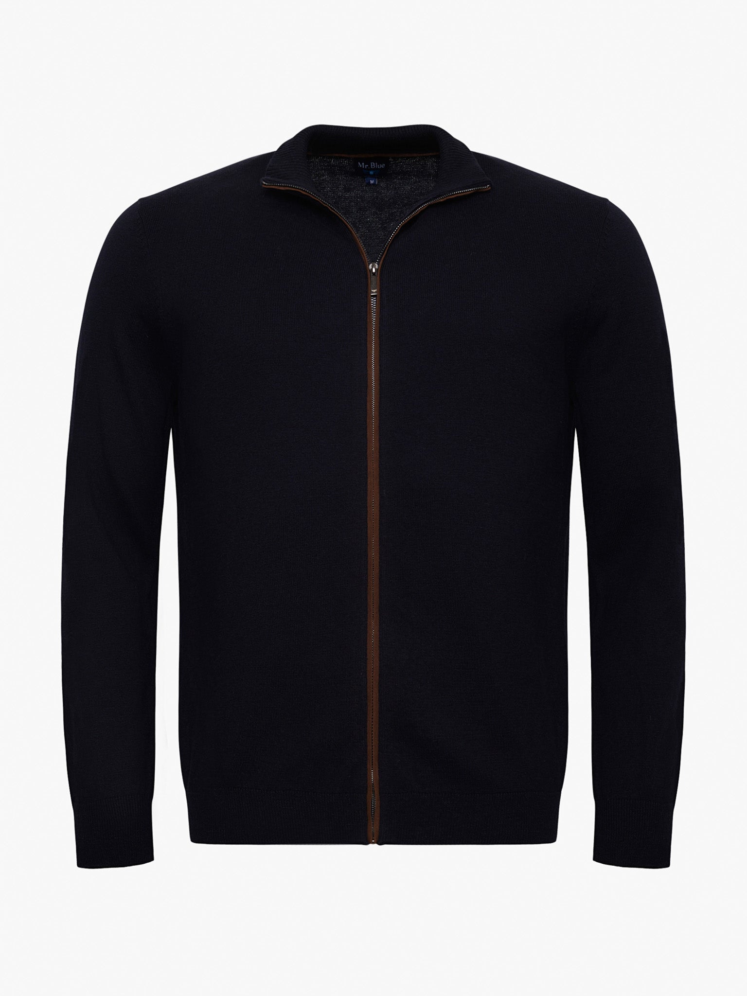 BLUE CASHMERE PULLOVER LONG SLEEVE REGULAR FIT MR. BLUE