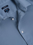 LONG SLEEVE BLUE COTTON SHIRT TAILORED FIT MR. BLUE