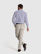 LONG SLEEVE BLUE COTTON SHIRT CLASSIC FIT MR. BLUE