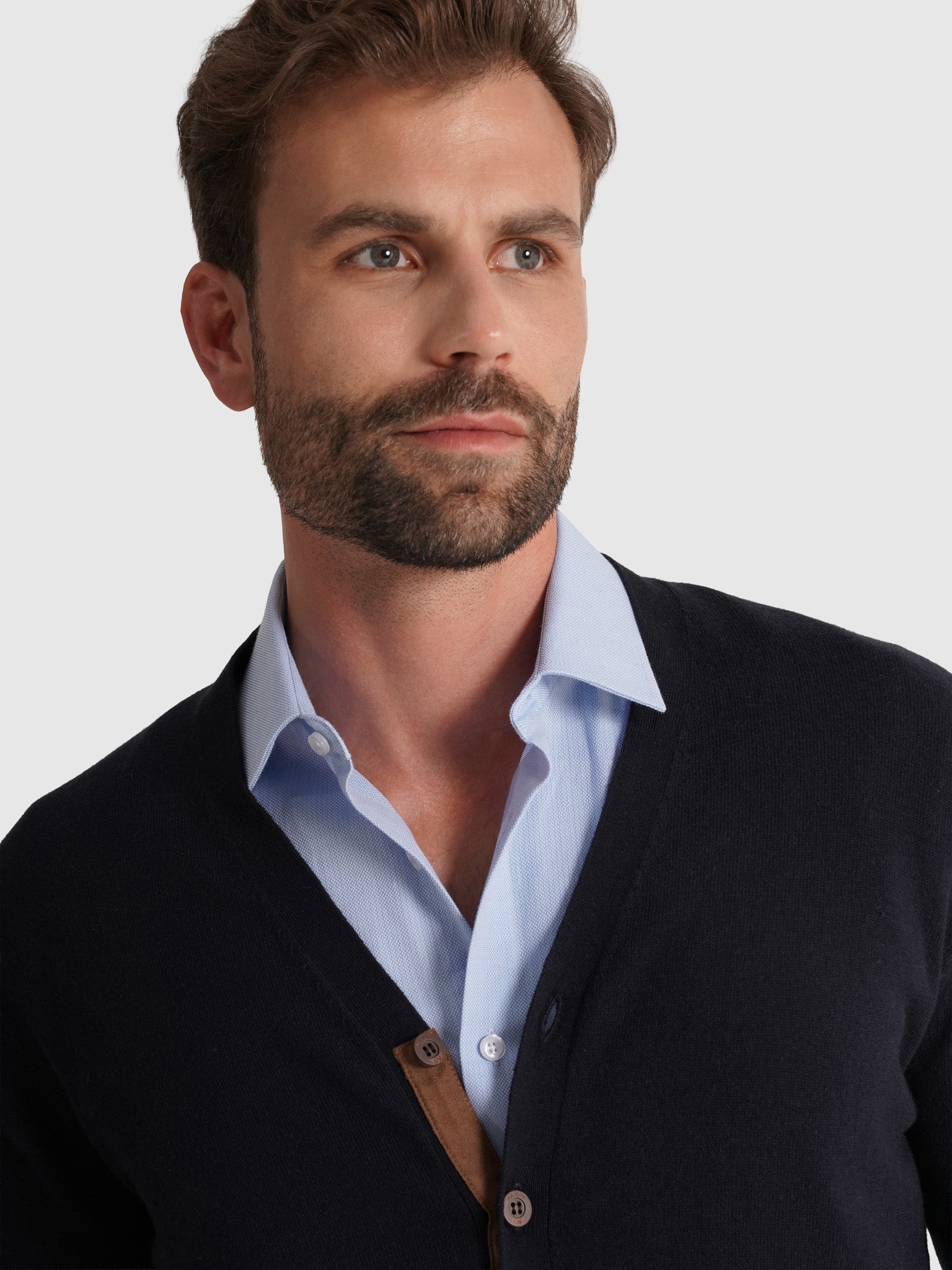 BLUE WOOL PULLOVER LONG SLEEVE REGULAR FIT MR. BLUE