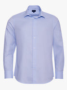 BLUE COTTON SHIRT LONG SLEEVE SLIM FIT MR. BLUE