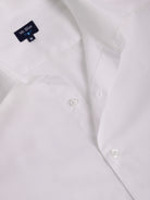 WHITE COTTON LONG SLEEVE SLIM FIT MR SHIRT. BLUE
