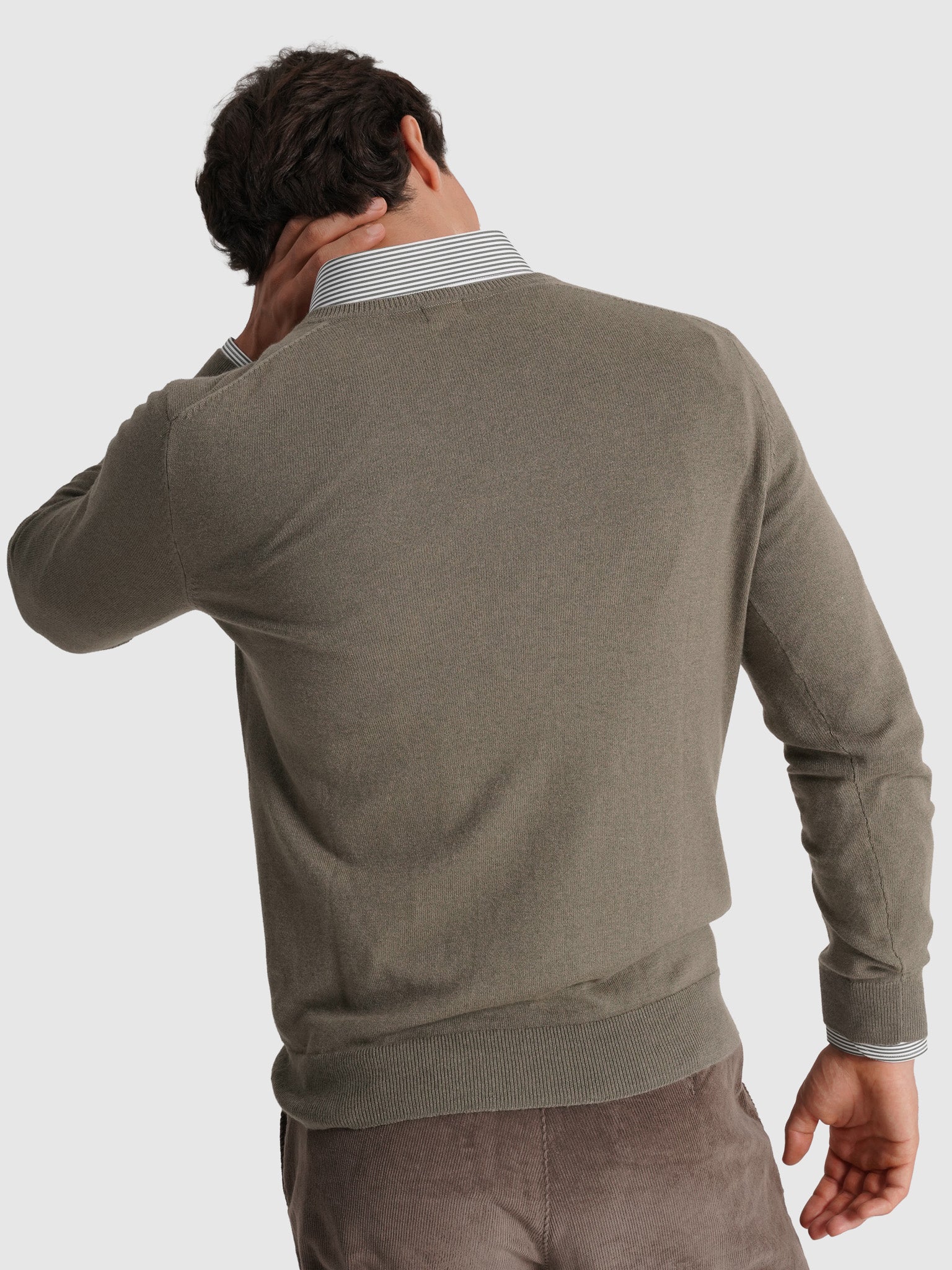 JERSEY DE LANA VERDE MANGA LARGA REGULAR FIT MR. AZUL