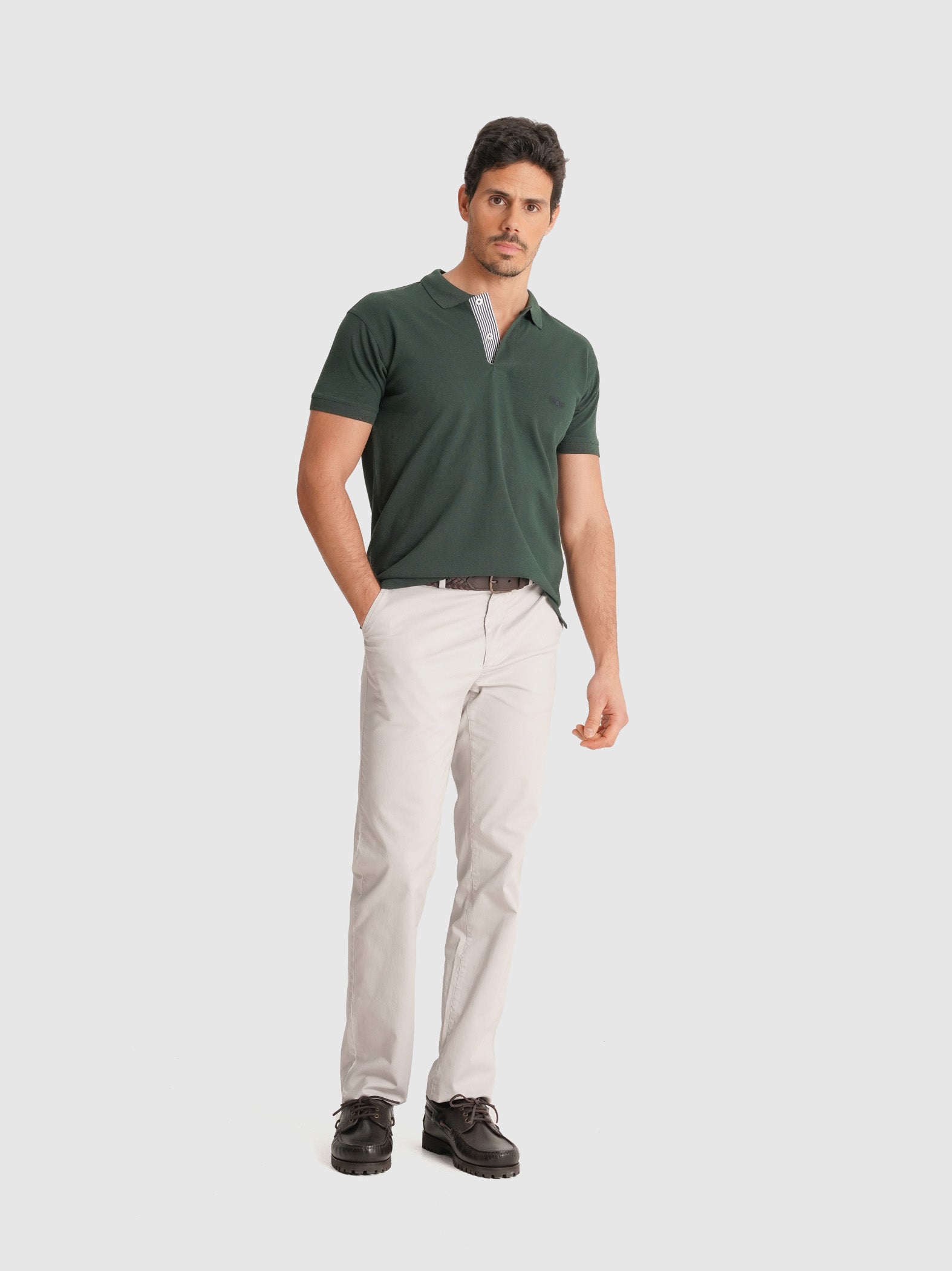 POLO VERDE MANGA CURTA REGULAR FIT MR. BLUE