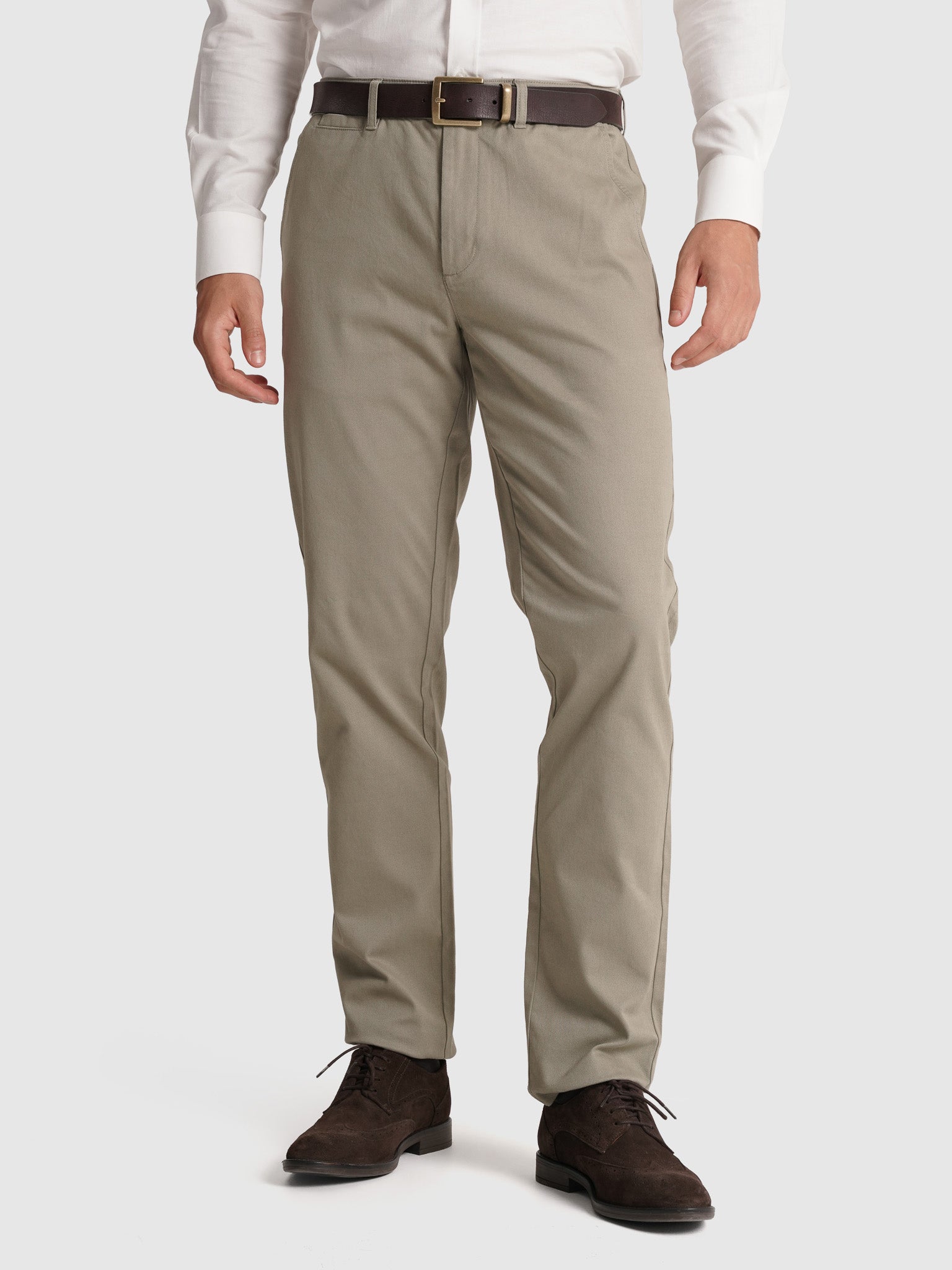 GREEN COTTON TROUSERS REGULAR FIT MR. BLUE