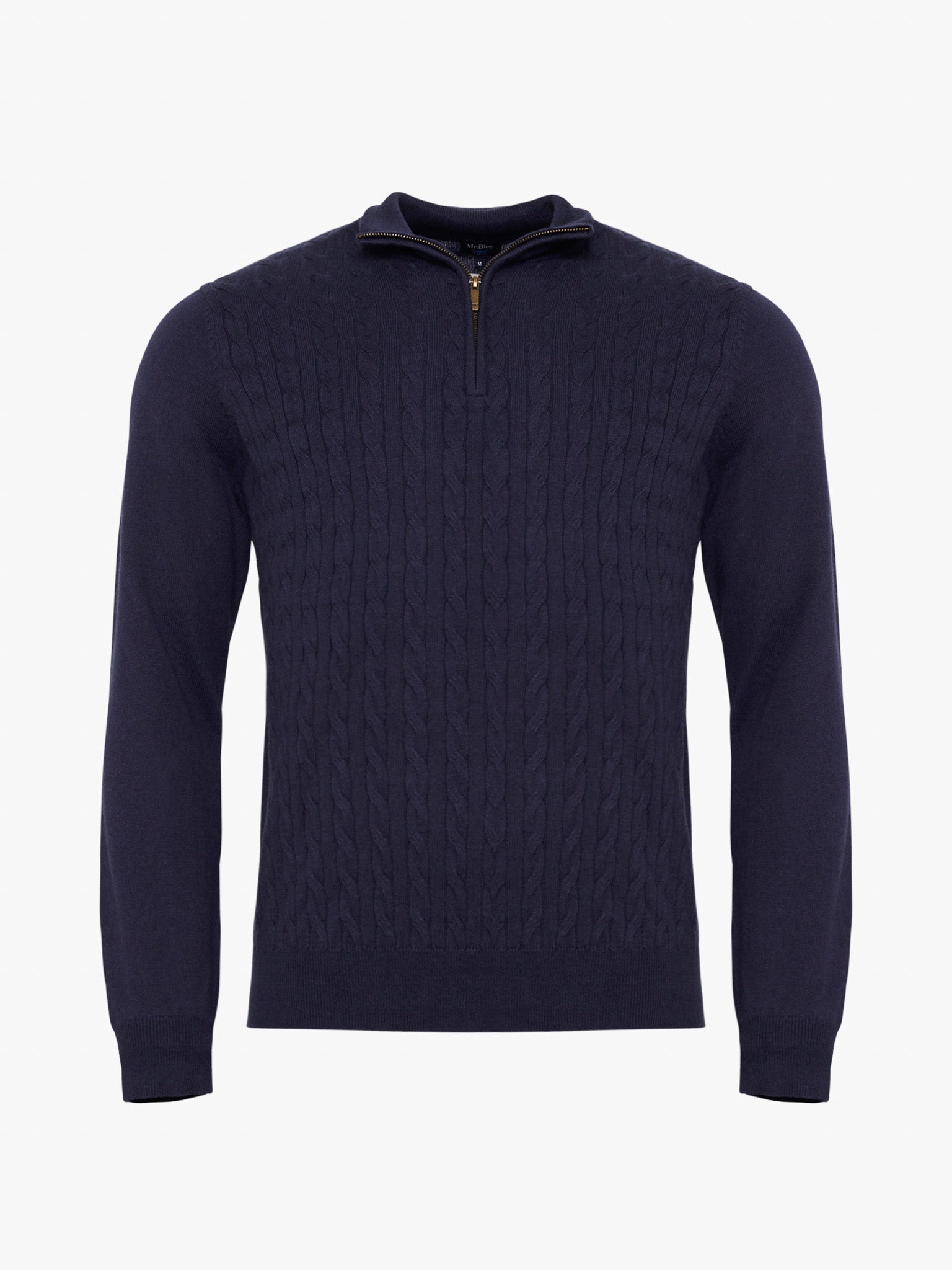 BLUE WOOL PULLOVER LONG SLEEVE REGULAR FIT MR. BLUE