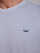 BLUE COTTON T-SHIRT SHORT SLEEVE REGULAR FIT MR. BLUE