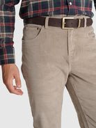 GREEN COTTON SLIM FIT TROUSERS MR. BLUE