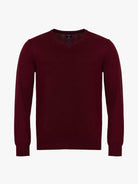 BORDEAUX CASHMERE PULLOVER LONG SLEEVE REGULAR FIT MR. BLUE