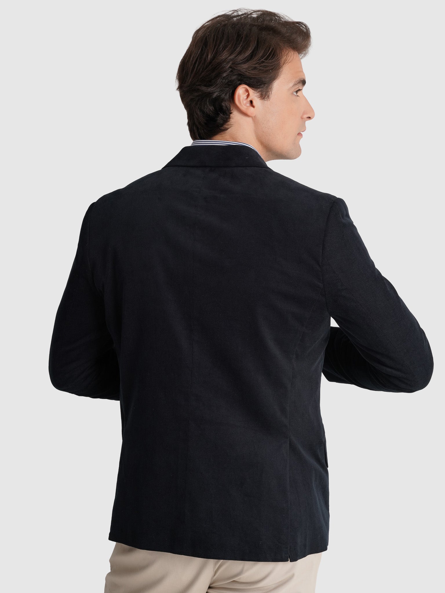 BLUE COTTON BLAZER LONG SLEEVE REGULAR FIT MR. BLUE
