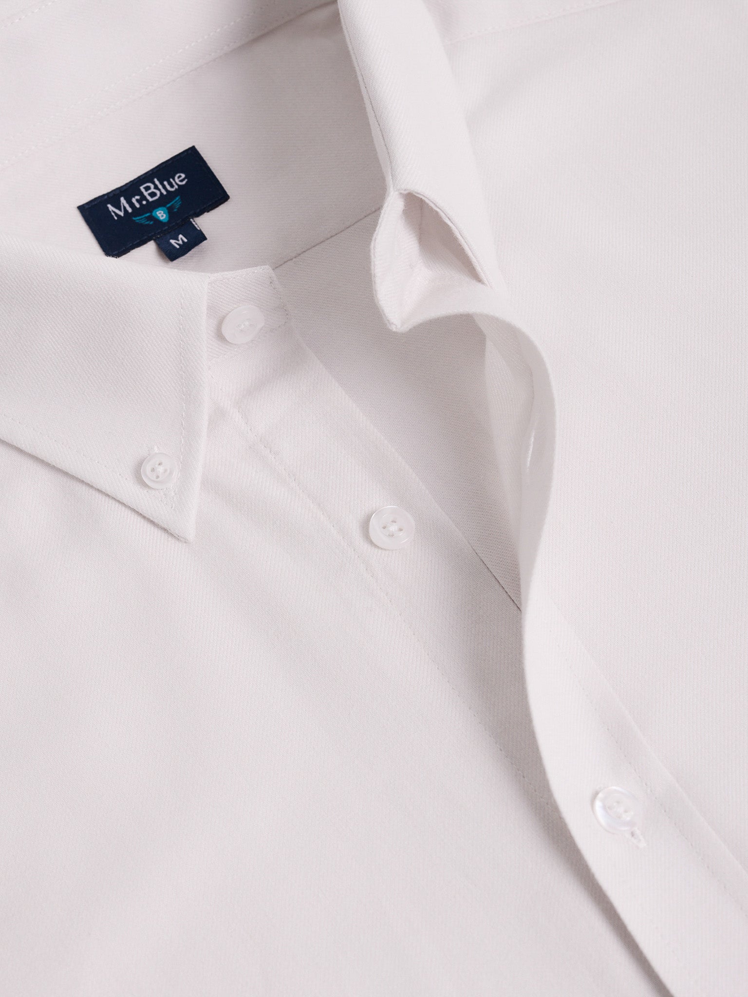 CAMISA FRANELA CRUDA MANGA LARGA REGULAR FIT MR. AZUL