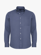 BLUE COTTON SHIRT LONG SLEEVE REGULAR FIT MR. BLUE