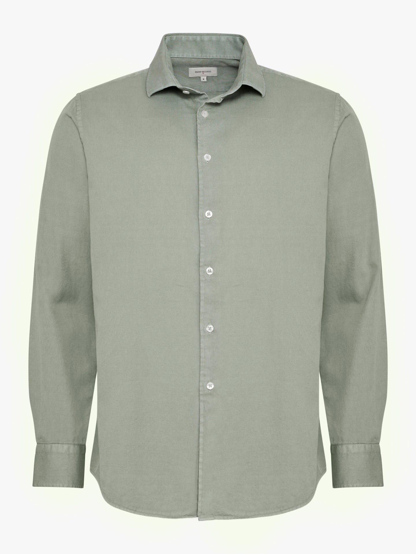 REGULAR FIT LONG SLEEVE GREEN SHIRT MARK BELLUCCI
