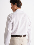 Camisa Slim Fit Linho Branca Mr. Blue