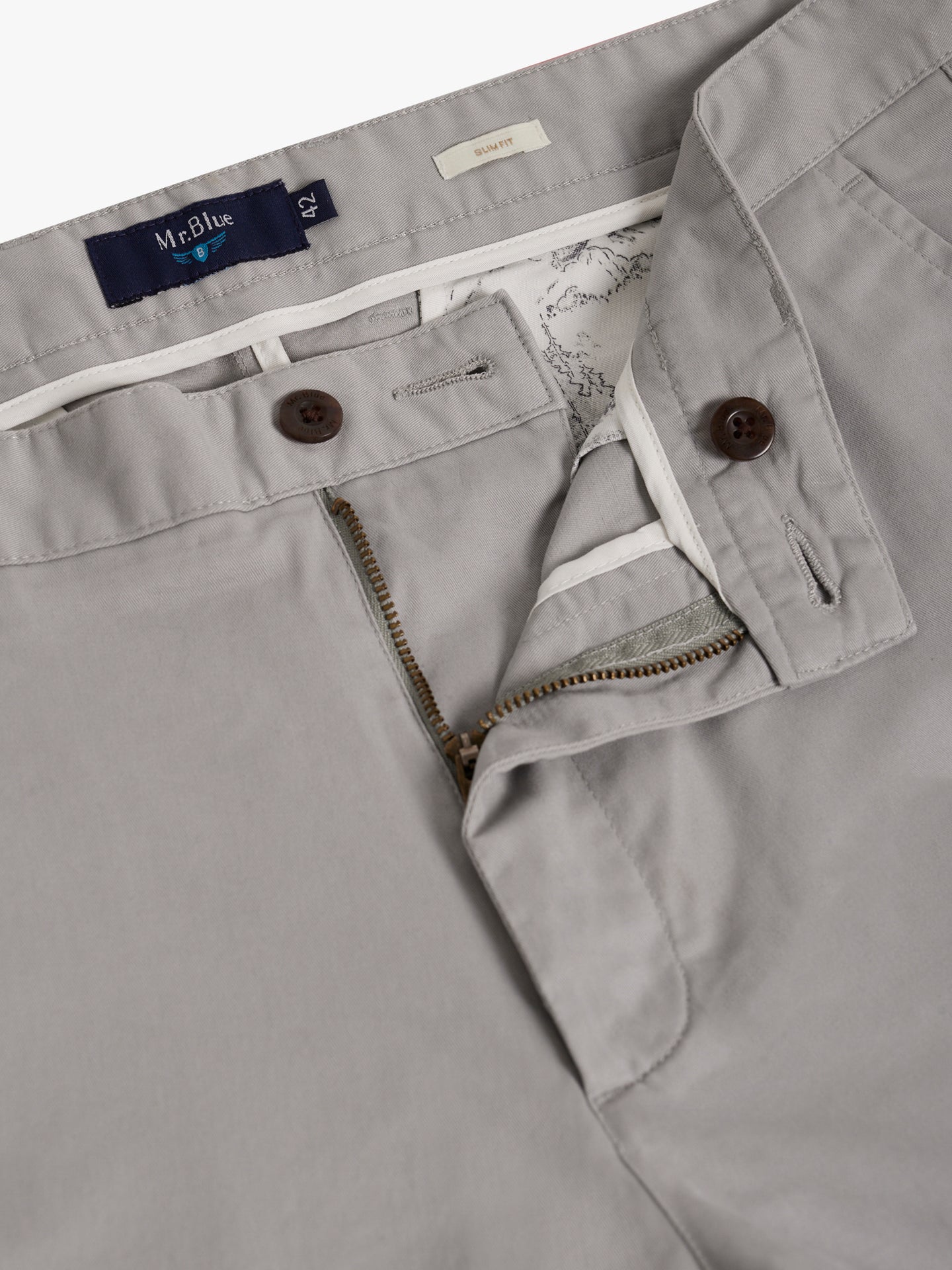 GRAY SLIM FIT MR. BLUE