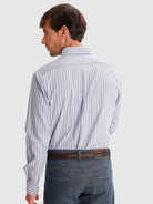 BLUE REGULAR FIT MR SHIRT. BLUE