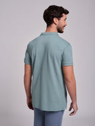 Polo Verde Manga Curta Regular Fit Mr. Blue